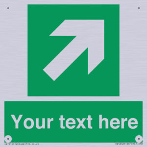 Custom Arrow Top Right Sign